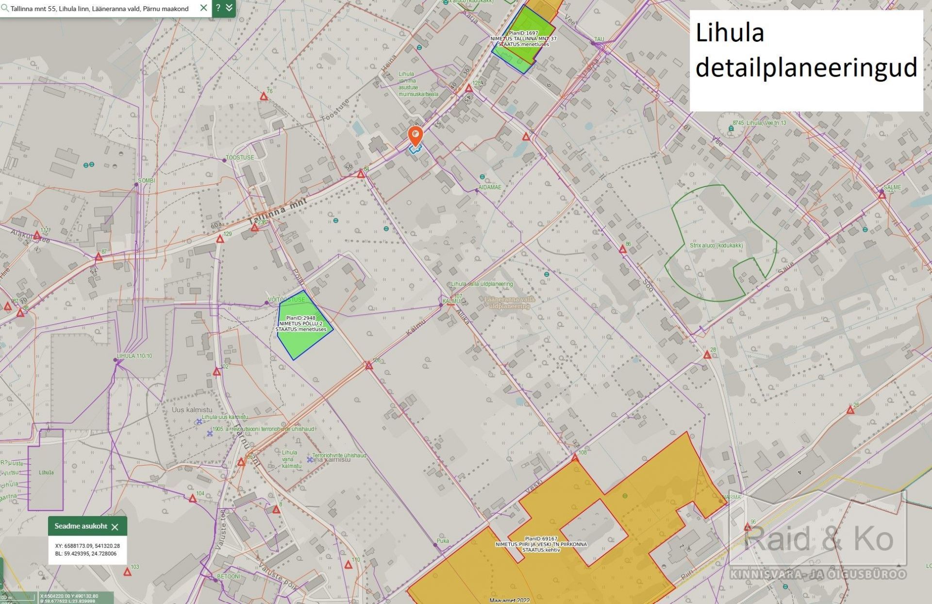 Pärnu maakond, Lääneranna vald, Lihula linn, Tallinna mnt 55